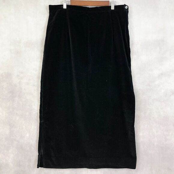 Vintage Lady Copley‎ Velvet Skirt Womens Size 16 Dressy Special Occasion Glam - Picture 1 of 10